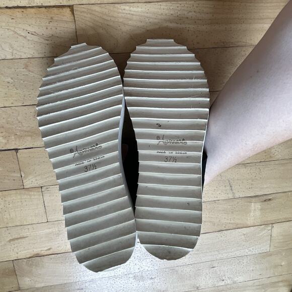 Homers Artisan Sandals Black Suede Womens Size U.S 7.5 - Size‎ 37 1/2 - Picture 3 of 10